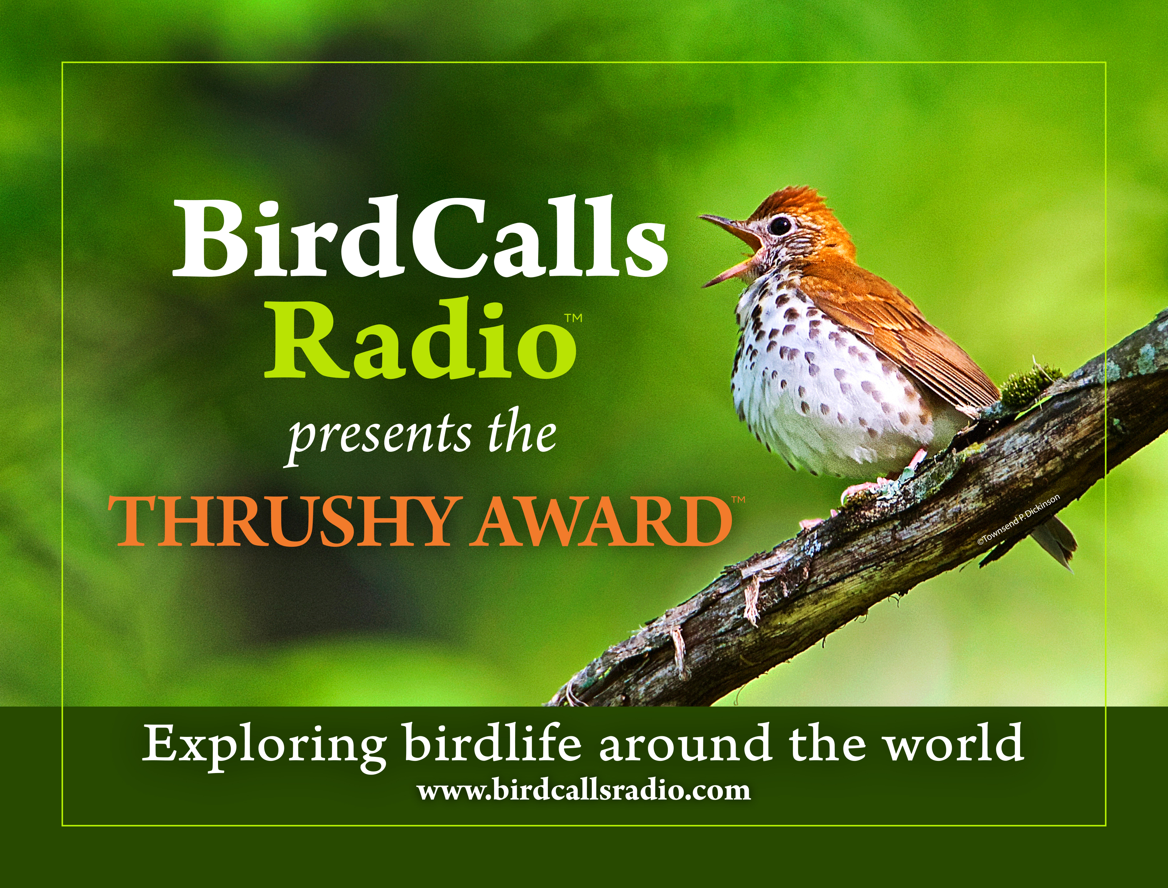 BirdCallsRadio's Mardi Dickinson presents Inaugural "Thrushy Award™" to Kimberly Kaufman, BSBO Executive Director at the Biggest Week in American Birding 2019 10th Anniversary on May 9, 2019, Maumee Bay State Park Lodge, Oregon, Ohio. @BirdCallsRadio 